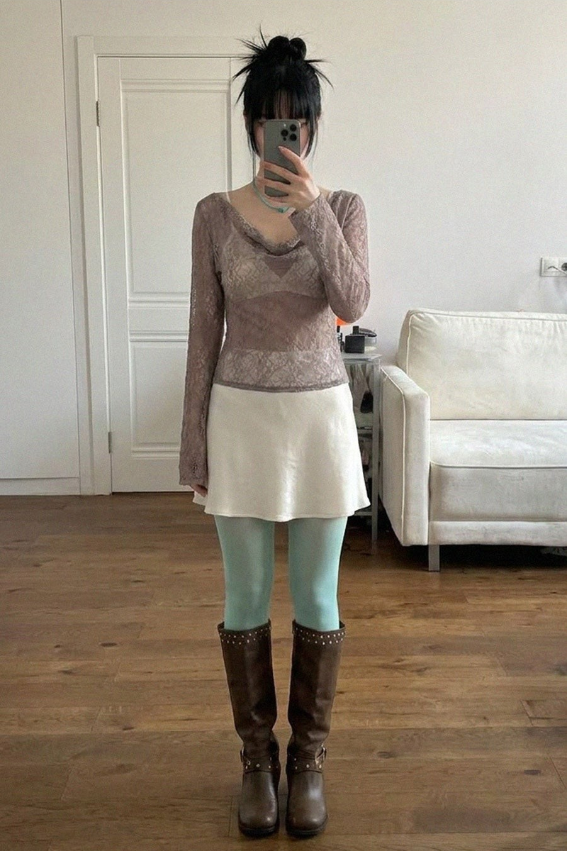 SATIN A-LINE MINI SKIRT (5COLORS!)