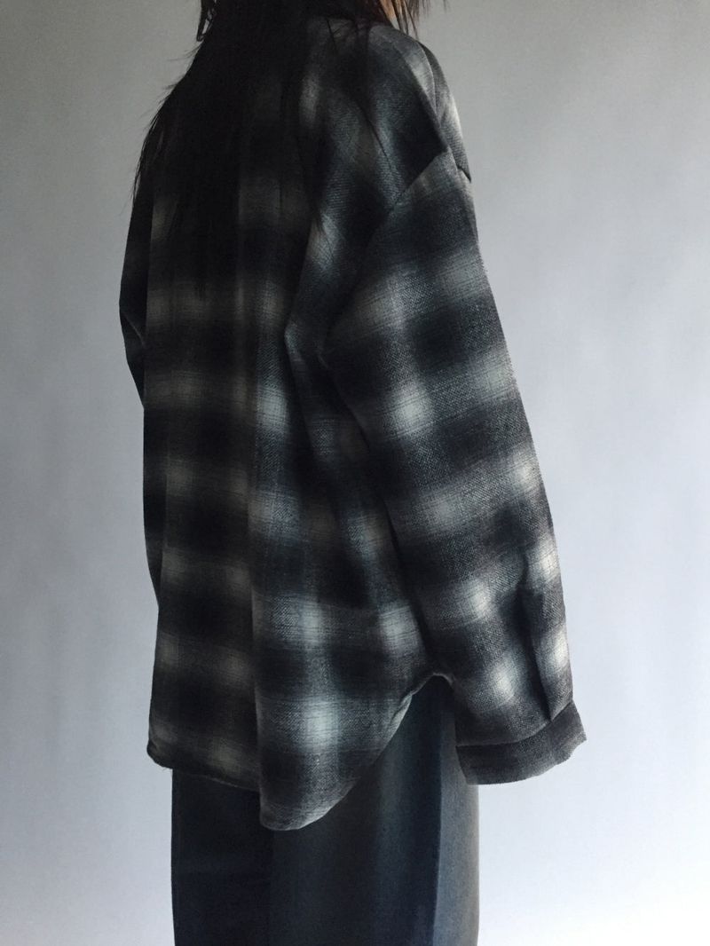 Wool checkered shirt