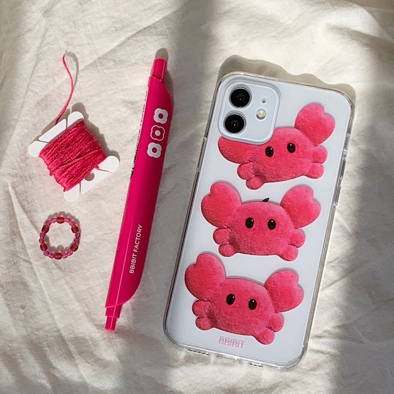 mini crab kkokko Jelly Hard phone case