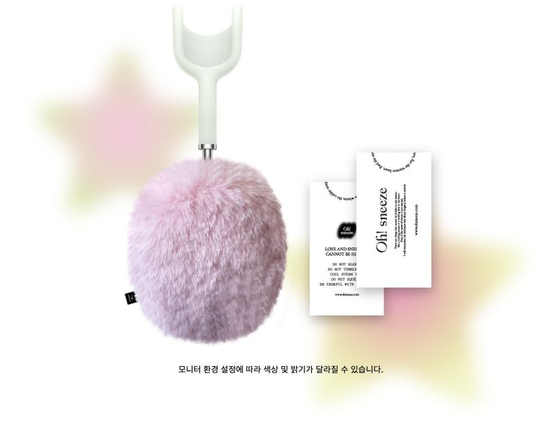 fluffy case_ rabbit pink