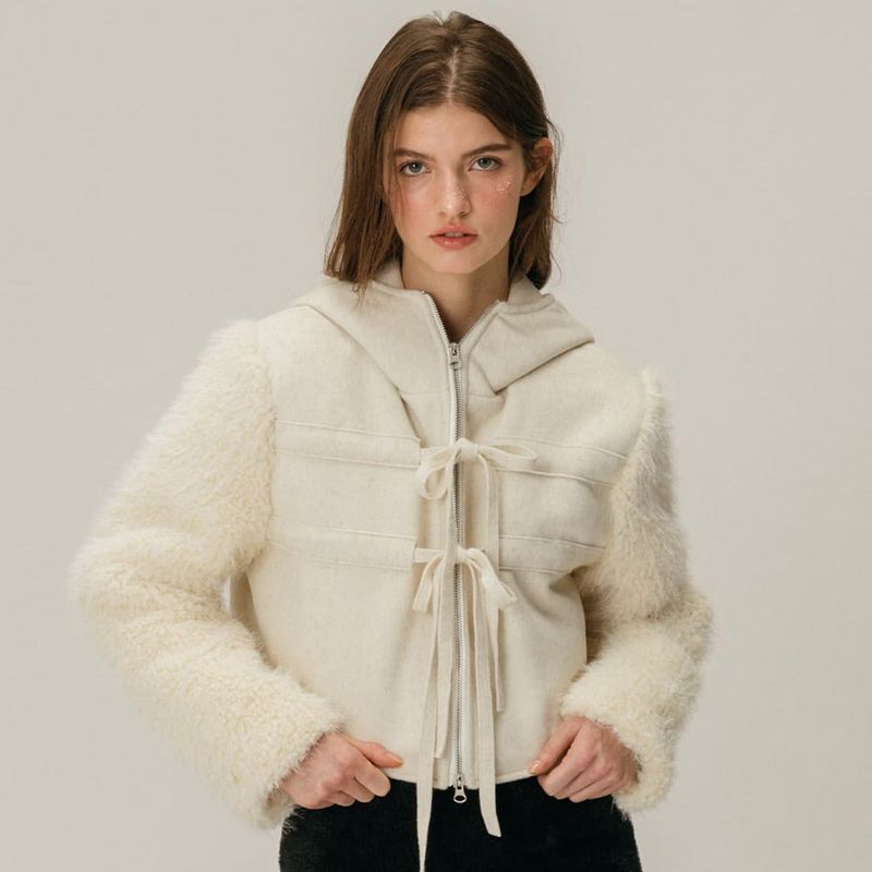 MOIFAIRE（モイフェア）の「SHEARLING WOOL COAT / IVORY（Jackets/Outerwear）」