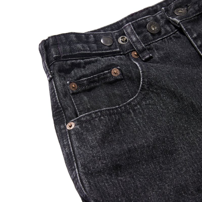 Goblin denim BERMUDA shorts / Black