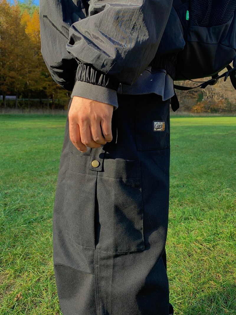 Patched Cotton American Carge Pants 2C