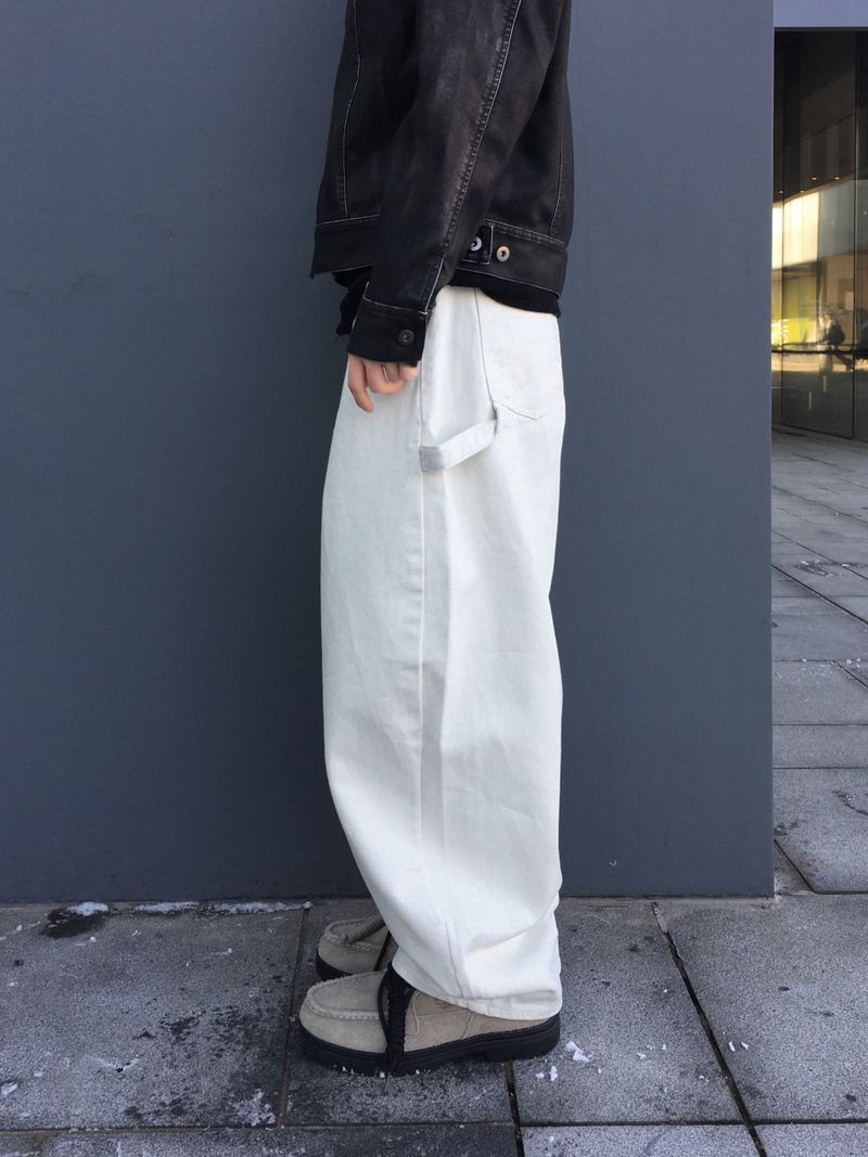 Siren Curved Cotton Wide Pants 2C