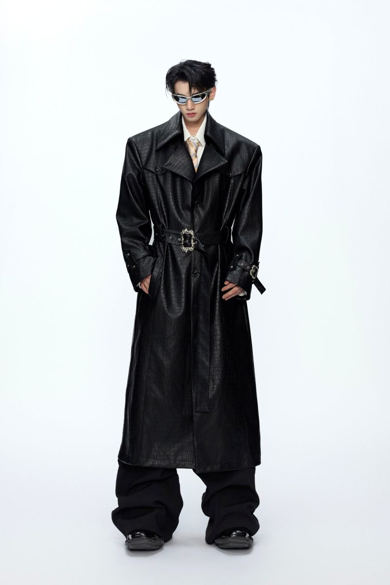 Argue Cultureの「Deconstructed Croc Print Leather Trench(Jackets/Outerwear)」