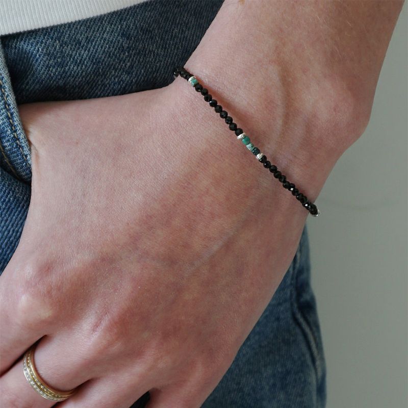 OURPIERRE（アワーピエール）の「GLITTER BRACELET BLACK（Accessories）」