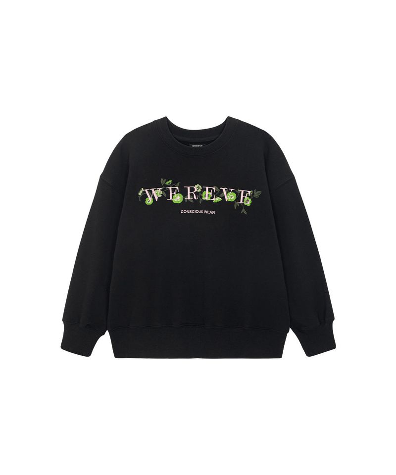 WEREVE(ウィレブ)の「Flower Logo Embroidered Sweat shirt(Tops)」