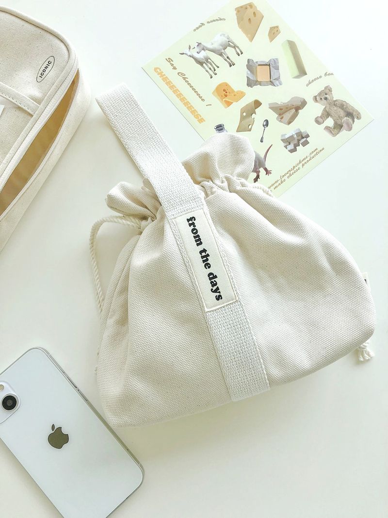 【MADE】Canvas Pouch Bag - Ivory