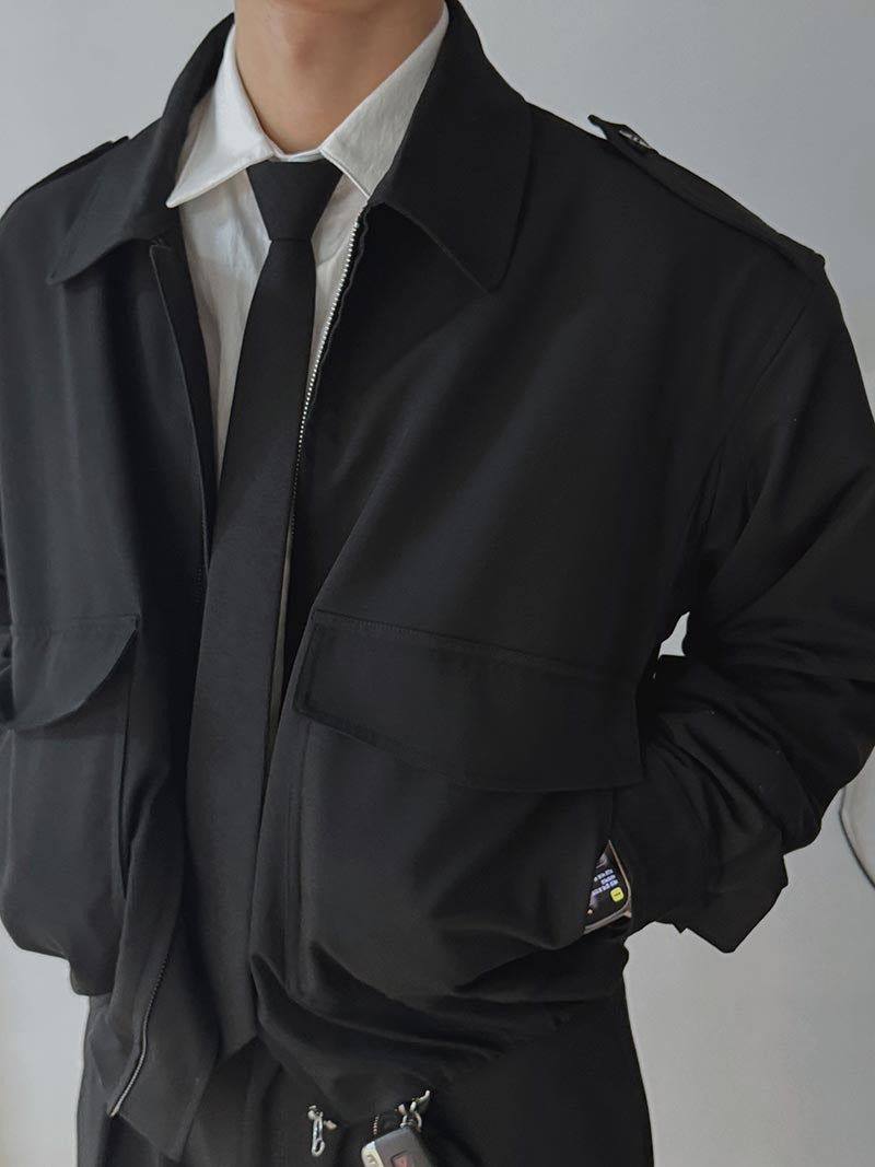 [Premium] 3 TAP Technical Epaulet Blouson (2color)