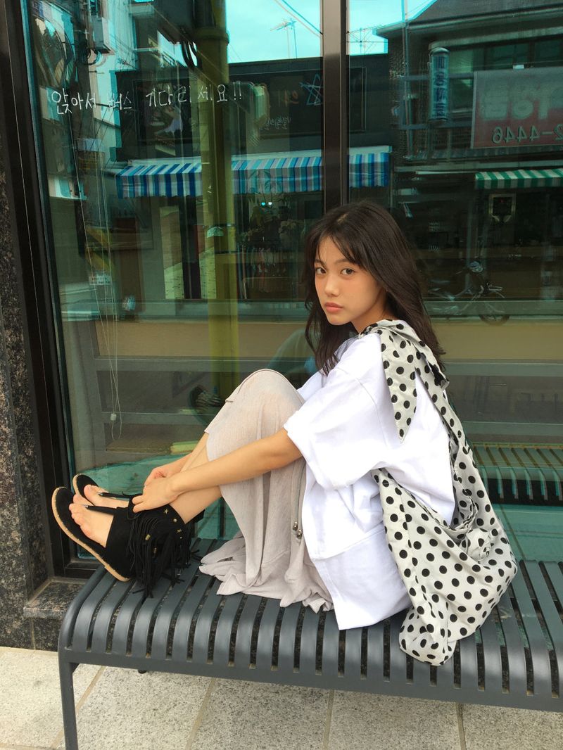 Corsage Dot Shoulder Bag (2color)