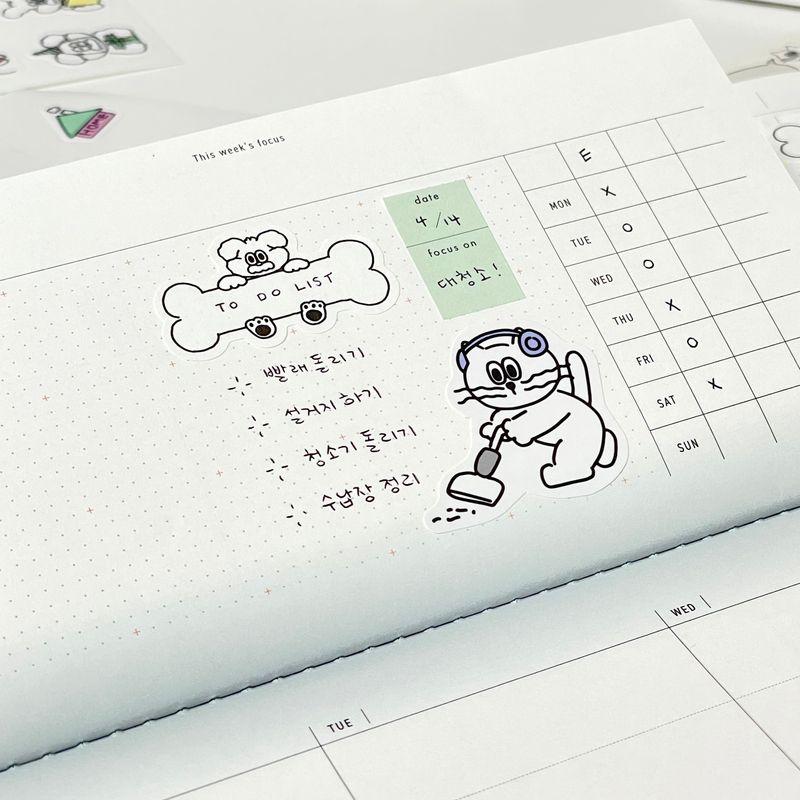Eddy & Rabi Mini Memo Sticker