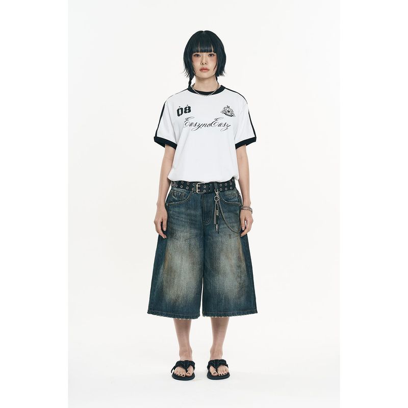 Royal Track Ringer Short Sleeve - White