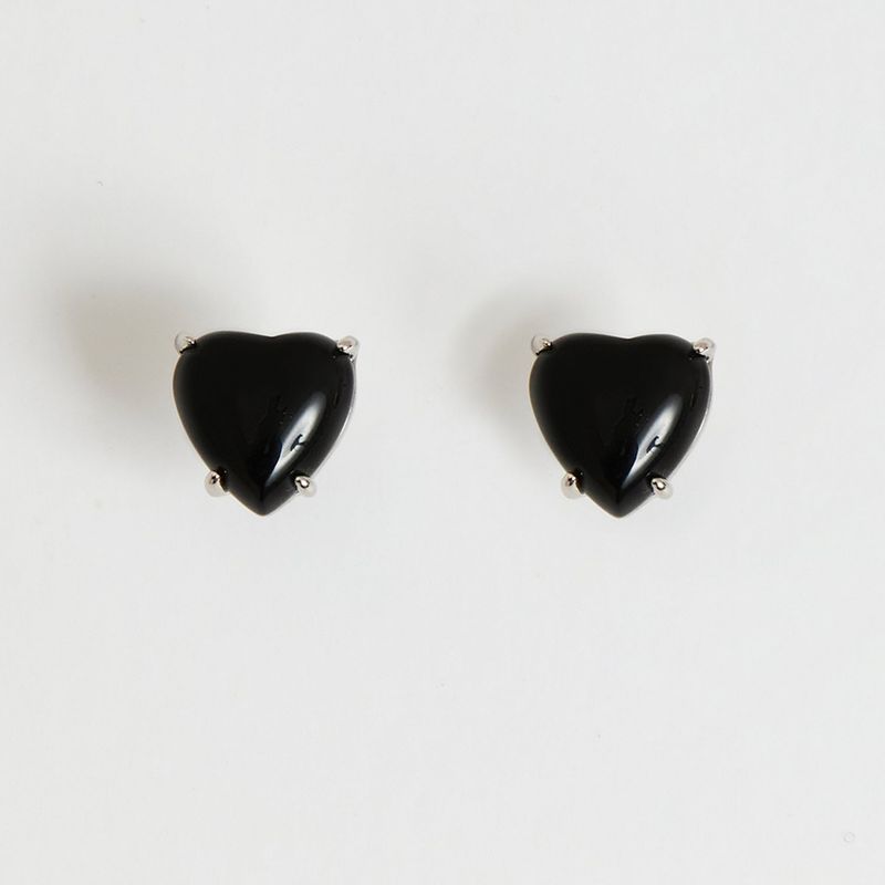 Viollina（ビオリーナ）の「Petite Heart Earrings_Black（Accessories）」