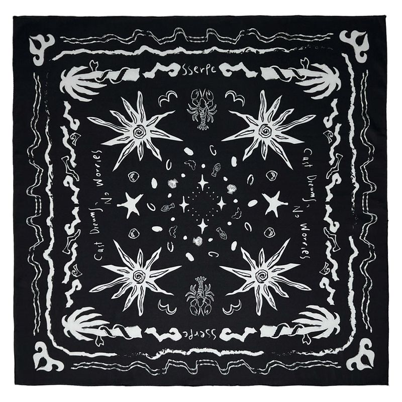 Sserpe（セルぺ）の「Cast Dreams No Worries Scarf Black（Fashion Accessories）」
