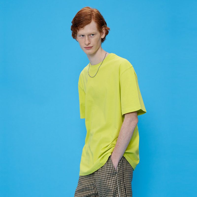 OTHER-worldly（アザーワールドリー）の「OTHER-Logo T-shirt [Lime]（Tops）」