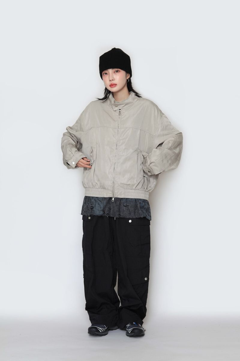 shuffle neck jacket