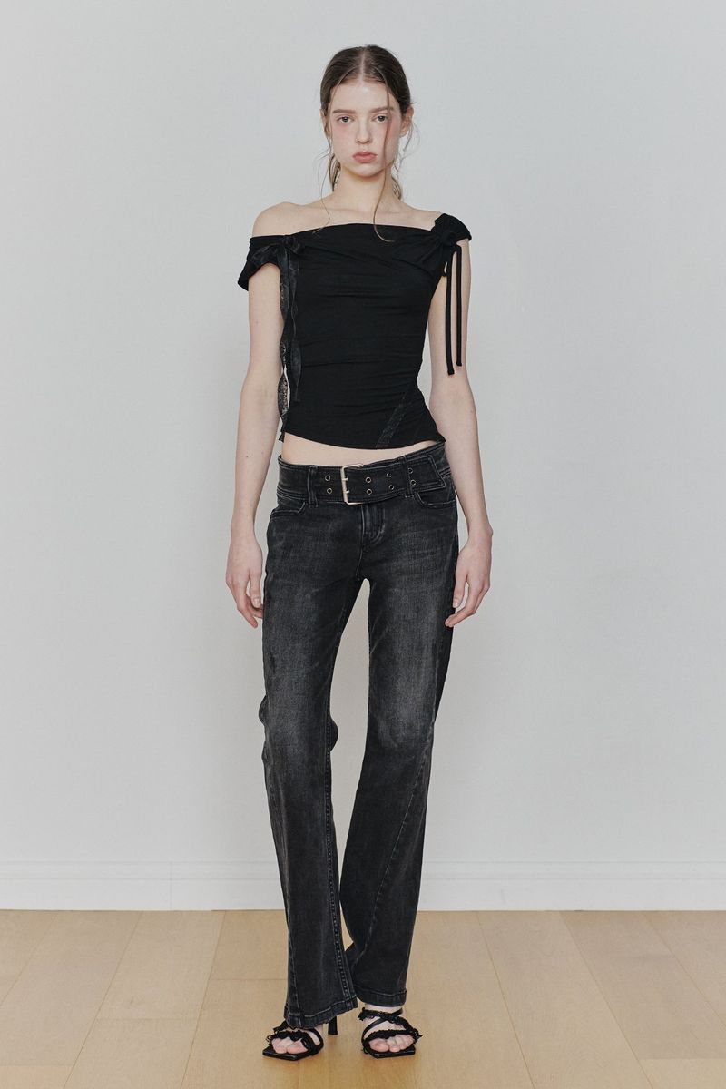 ANGEL STRAP TOP black