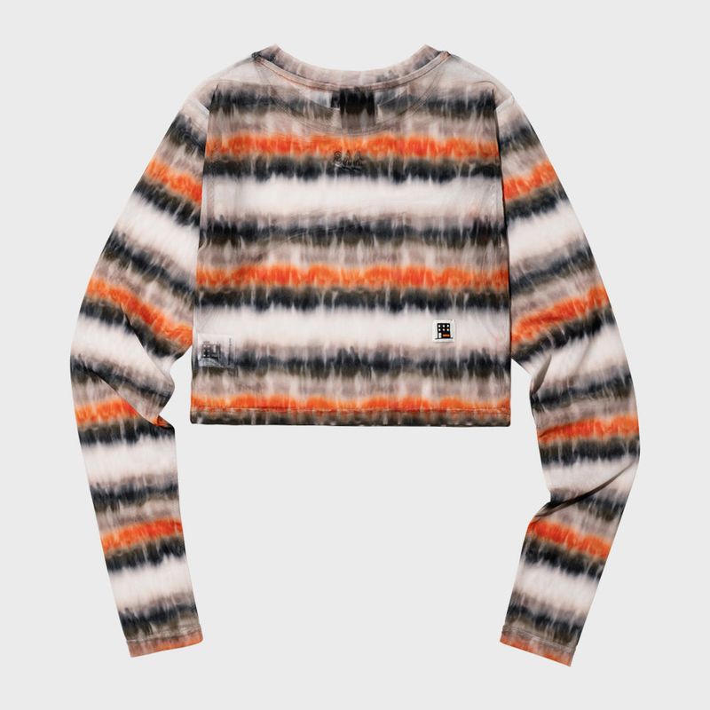 TINGE 1424 MESH CROP TOP (ORANGE)