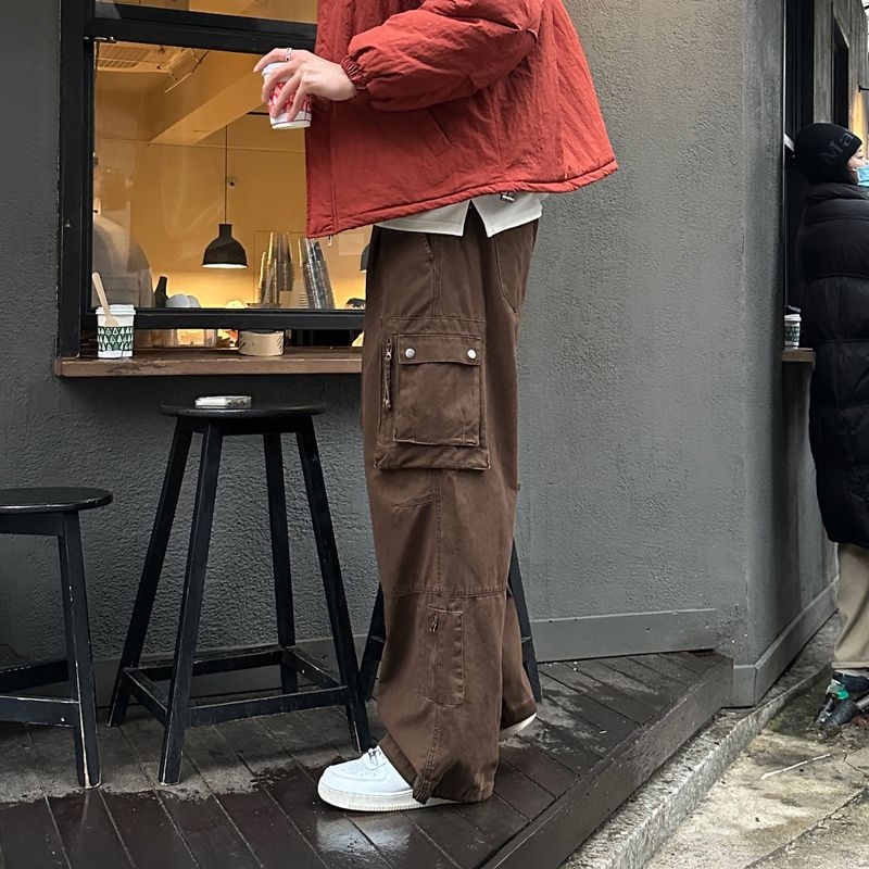LMN dust multi-pocket cargo pants (3 colors)