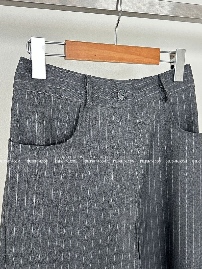 Bermuda Stripe Midi Skirt
