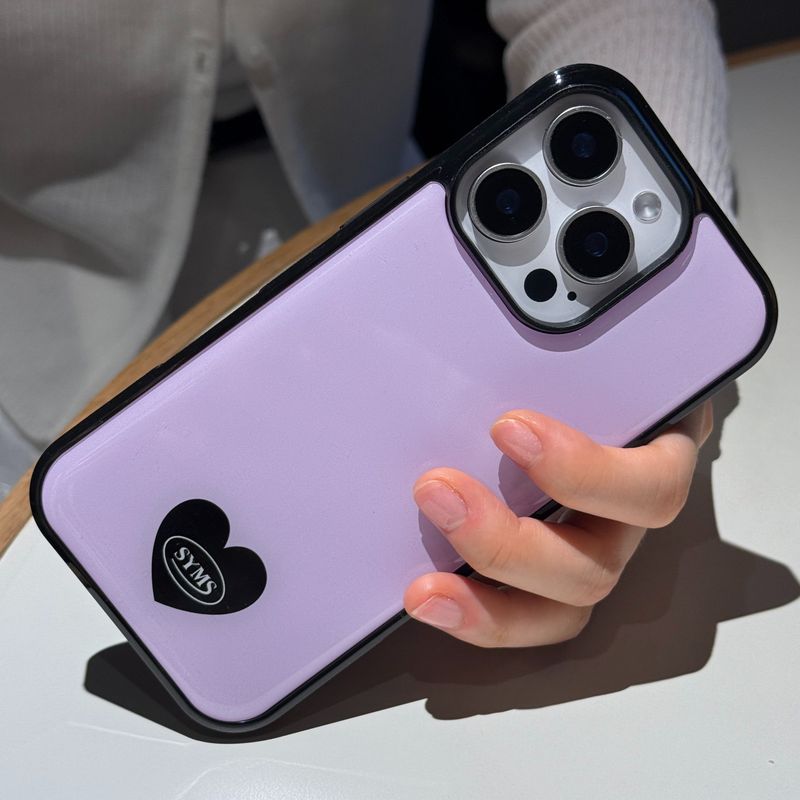 SOYOUMASIL（ソユマシル）の「ブラッシュ バイオレット ムード ハート エポキシ バンパー ケース（スマホグッズ/小物）」