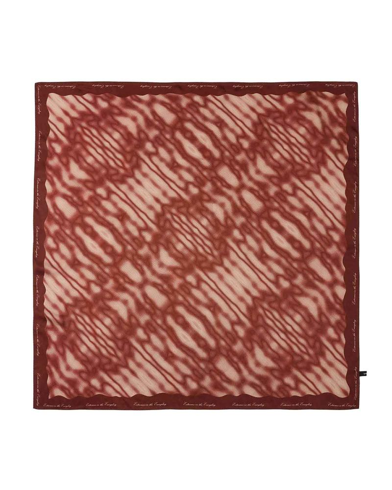 Haze Motif Square Scarf 95 _ RED
