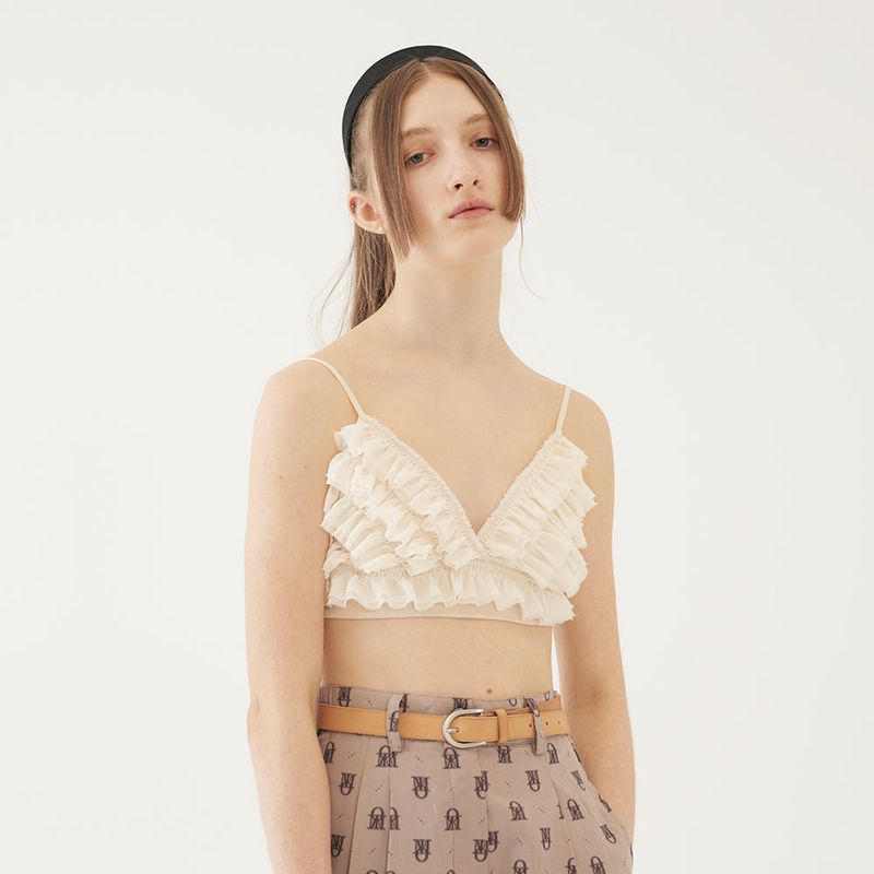RUFFLED BUSTIER (IVORY)