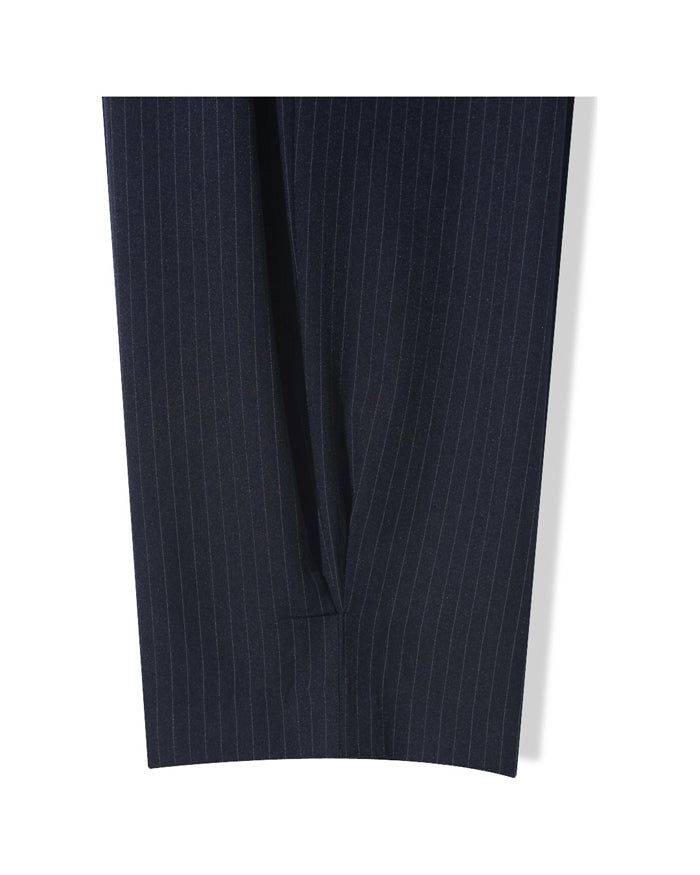 (UNISEX) Pintuck Stripe Wide Slacks