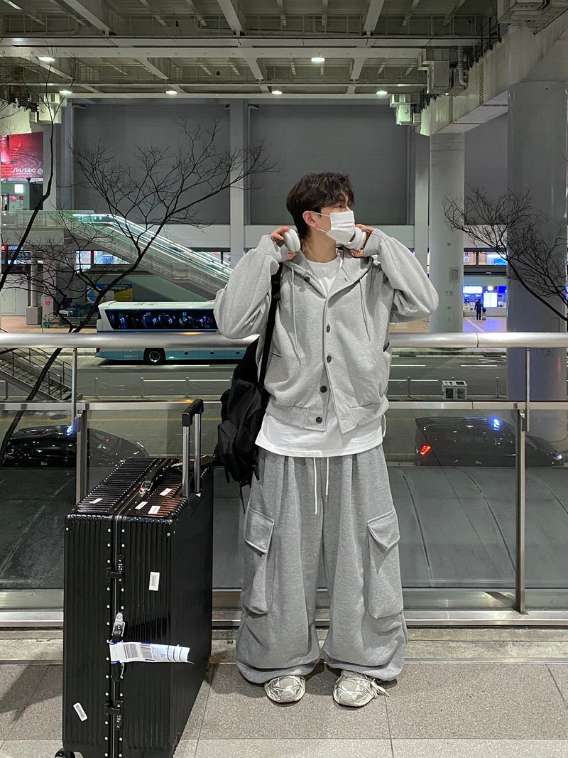 Ed Big Cargo Sweat Pants (4color)