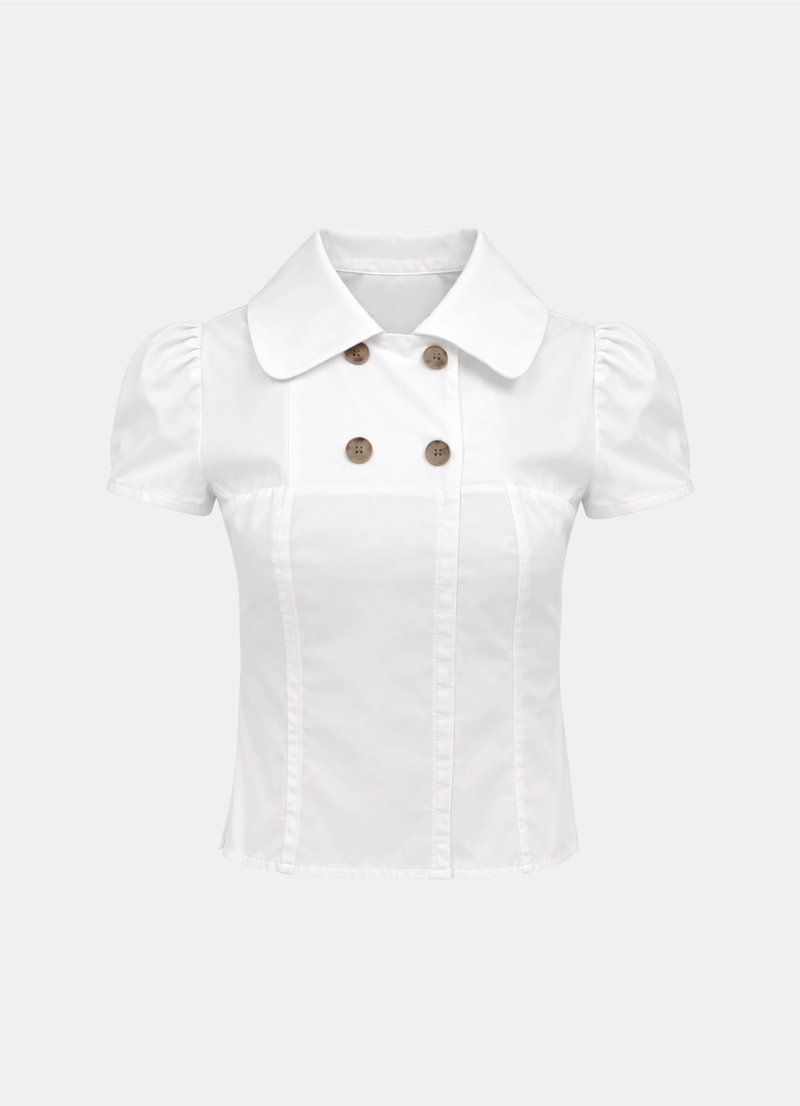 Odette Double Button Blouse