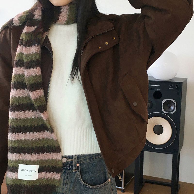 Peff suede quilted jumper