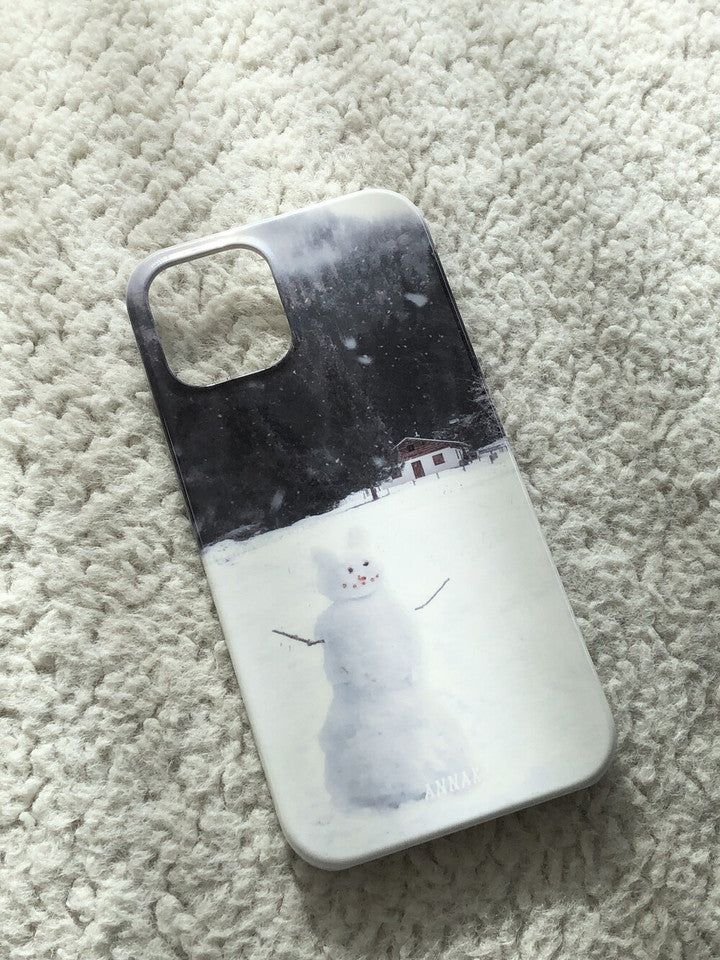 [snowy forest snowman hard case]