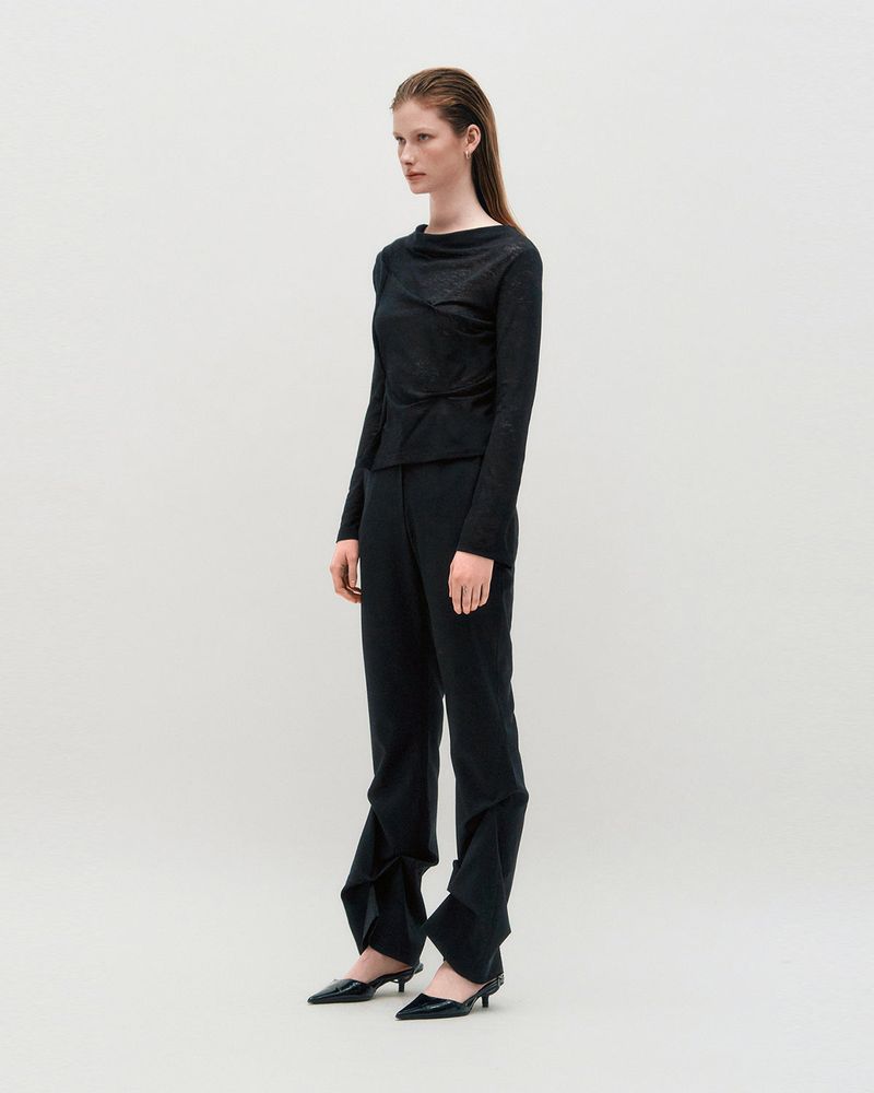 DOZI - Slim Trousers _ Black