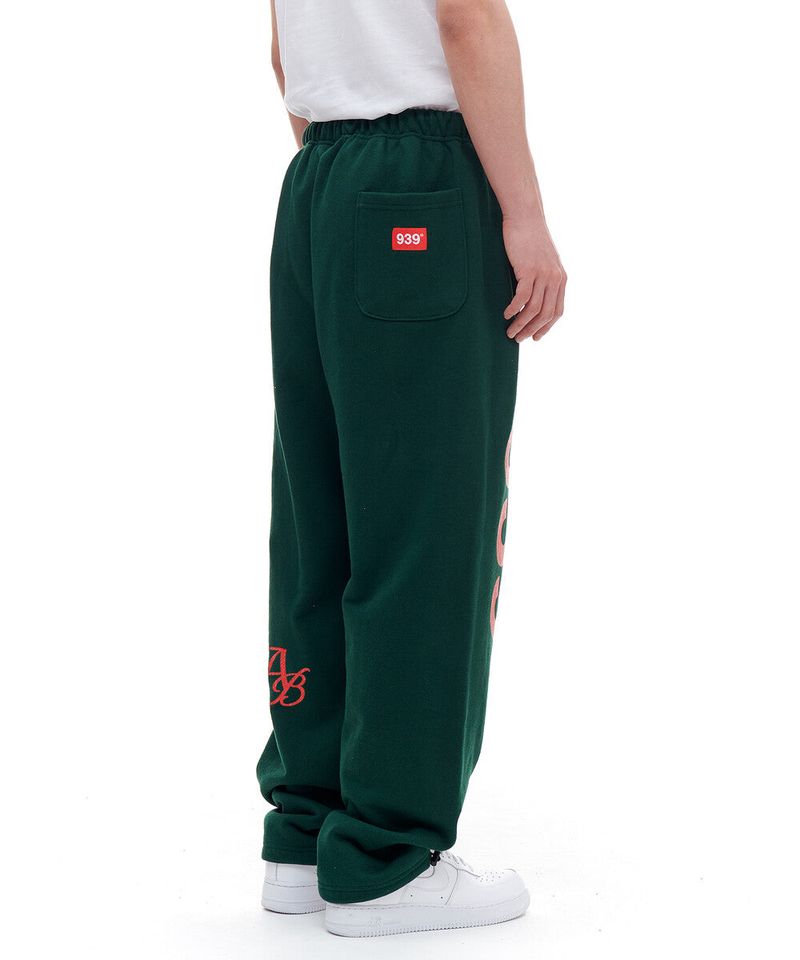 939 LOGO SWEAT PANTS (DEEP GREEN)