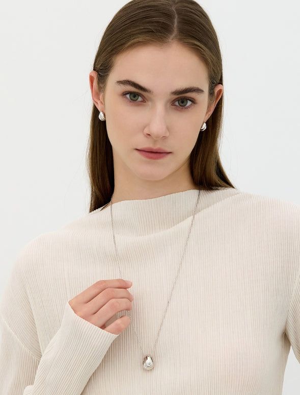 26SS★ Plump Twist NB(W) One-Touch Earrings S