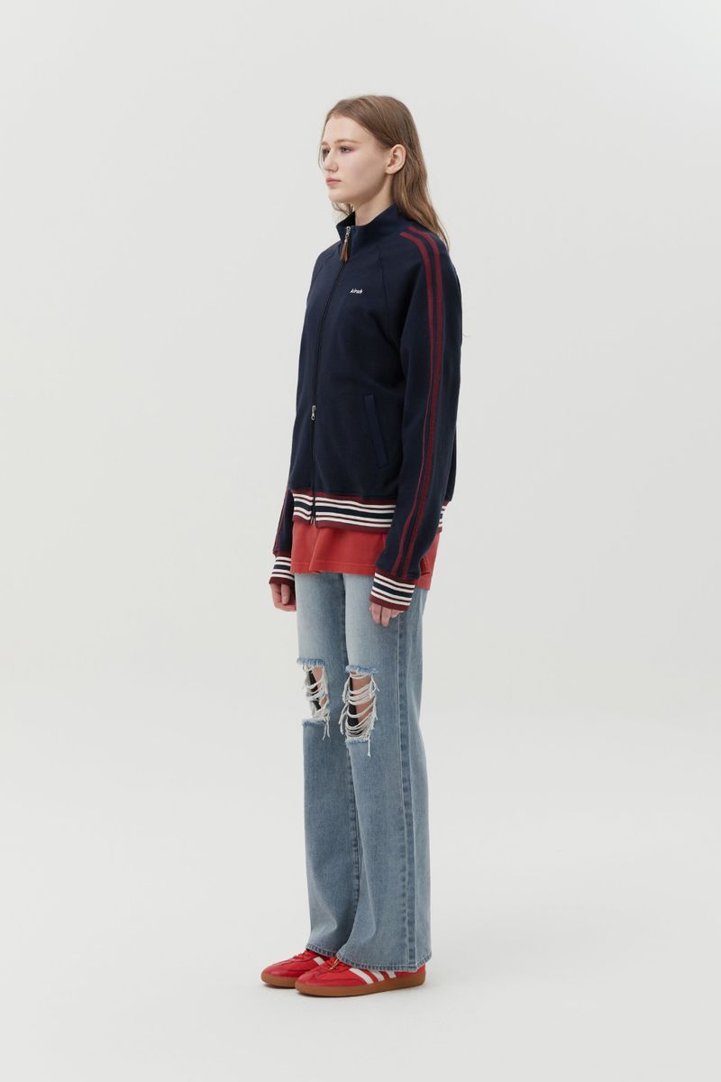 PUNK TRACK ZIP UP [DARK NAVY]