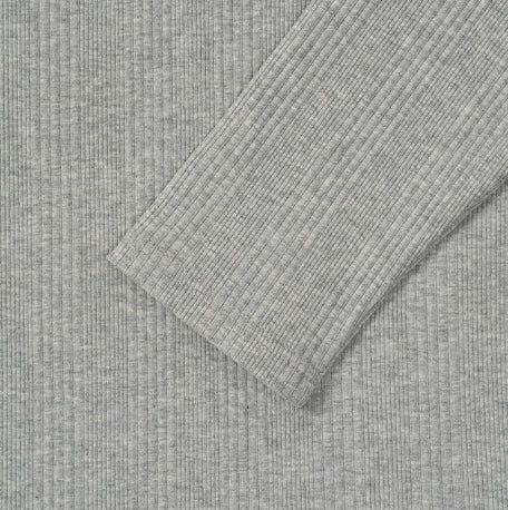 Jireon Half Zip-Up Ribbed Long Sleeve T-Shirt
