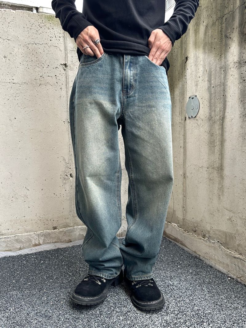 DISCERNMENT（ディサーンメント）の「 Kane Teen Washed Wide Denim Pants 2C（Pants）」