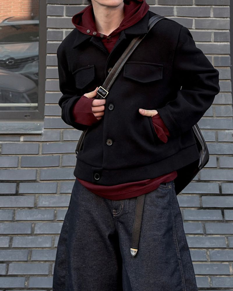 Riel Wool Cropped Jacket