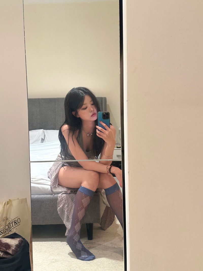 willynilly（ウィリーニリー）の「[Made] Vintage blue long socks（Fashion Accessories）」
