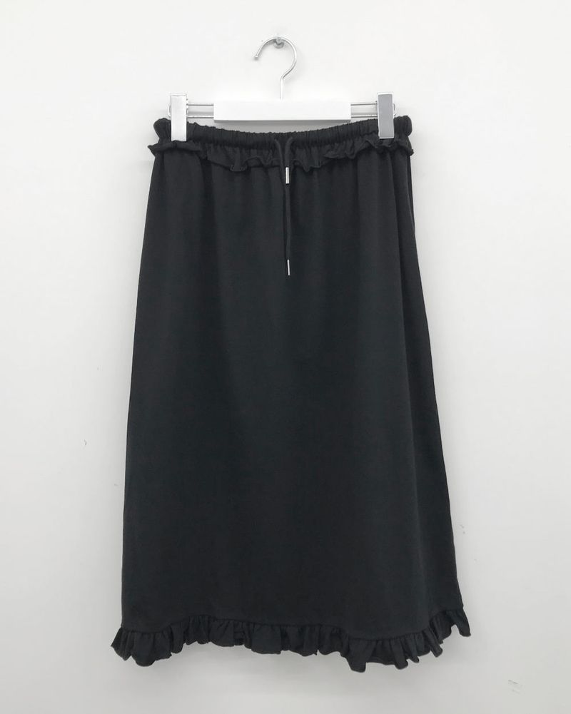 Sophie Frill Banding Long Skirt (4color)