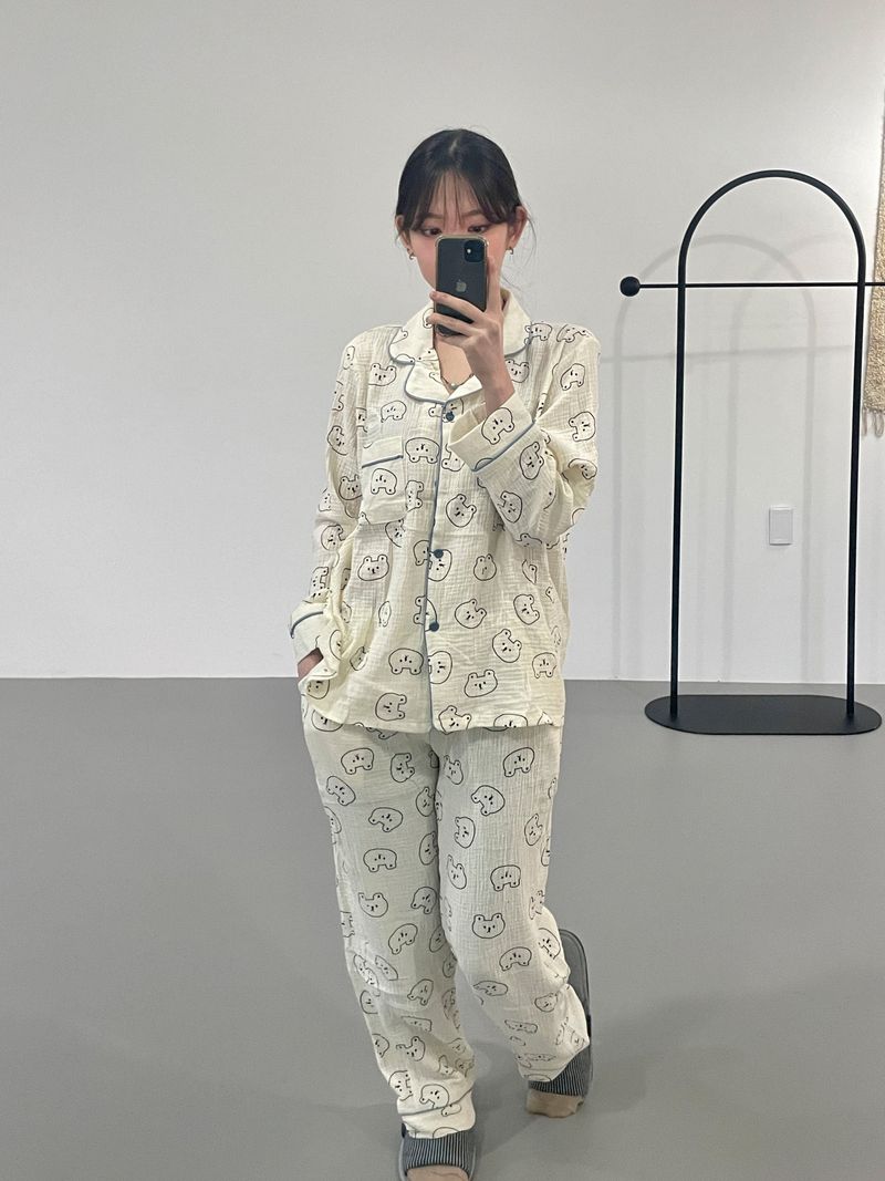 Cozy bear pajamas