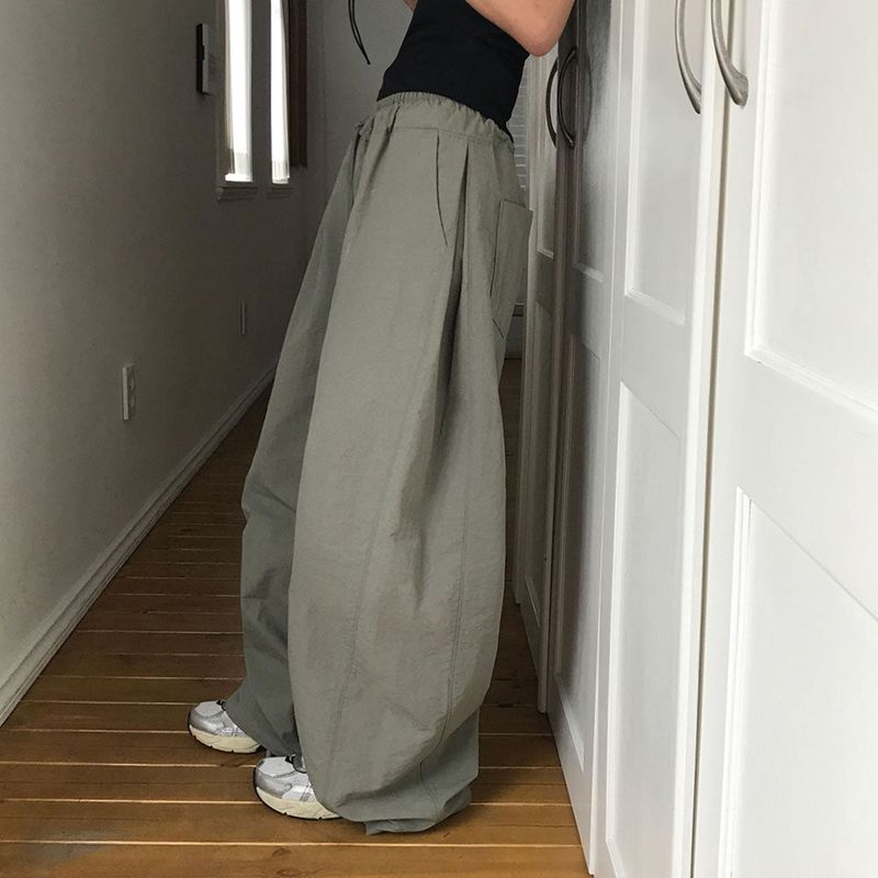 [MADE] Dump, folding nylon wide pants