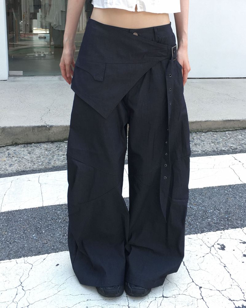 kyoive（コイブ）の「Belted wide skirt pants（Pants）」