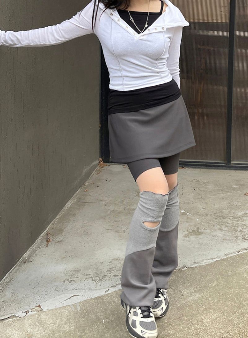 Button Slit Slim Hoodie