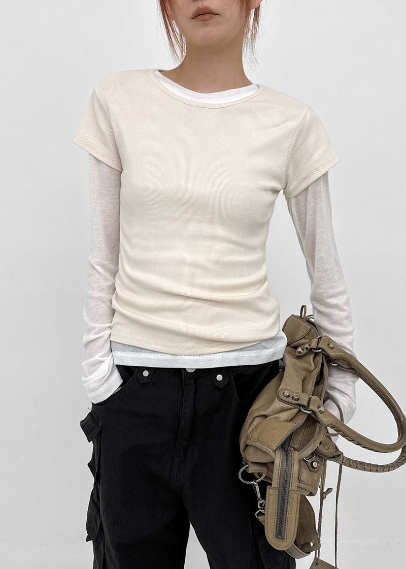 BLACKUP（ブラックアップ）の「[MADE] Dutsbi Round Neck Short Sleeve Top（Tops）」