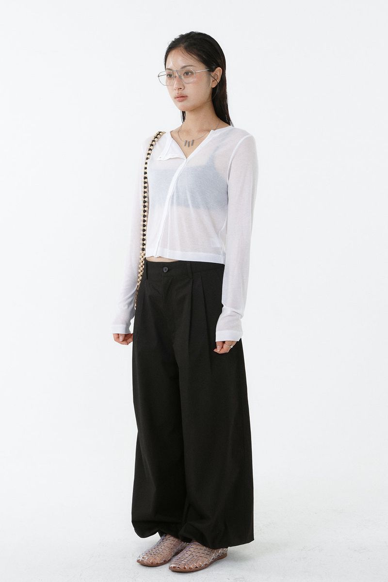 TWO-TUCK JOGGER PANTS_BLACK