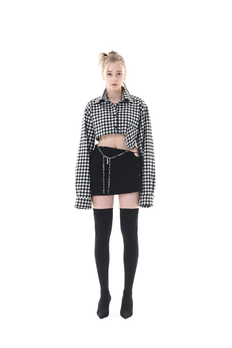 CUT OUT MINI SKIRT