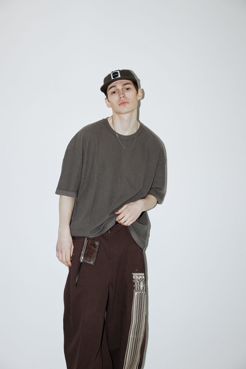 牛革ワックスウォレット (Brown)