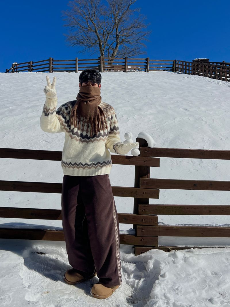 Pretzel Fleece Pants (2 Colors)